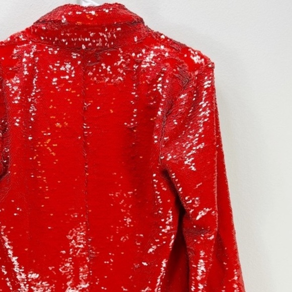 H:ours Trixy Red Sequin Blazer Dress Revolve Size XXS - Picture 6 of 7